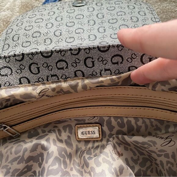 Guess Shoulder Strap Blue and Grey Small Y2K Bag - Picture 5 of 5